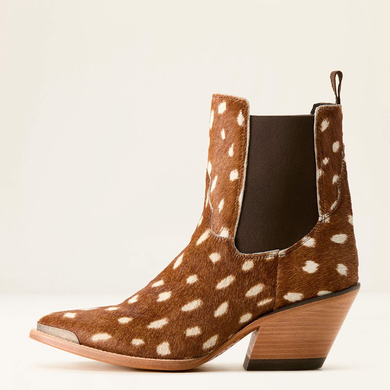 Ariat Shiloh Bootie Hair On Deer Print Femme | DJJ-27502805