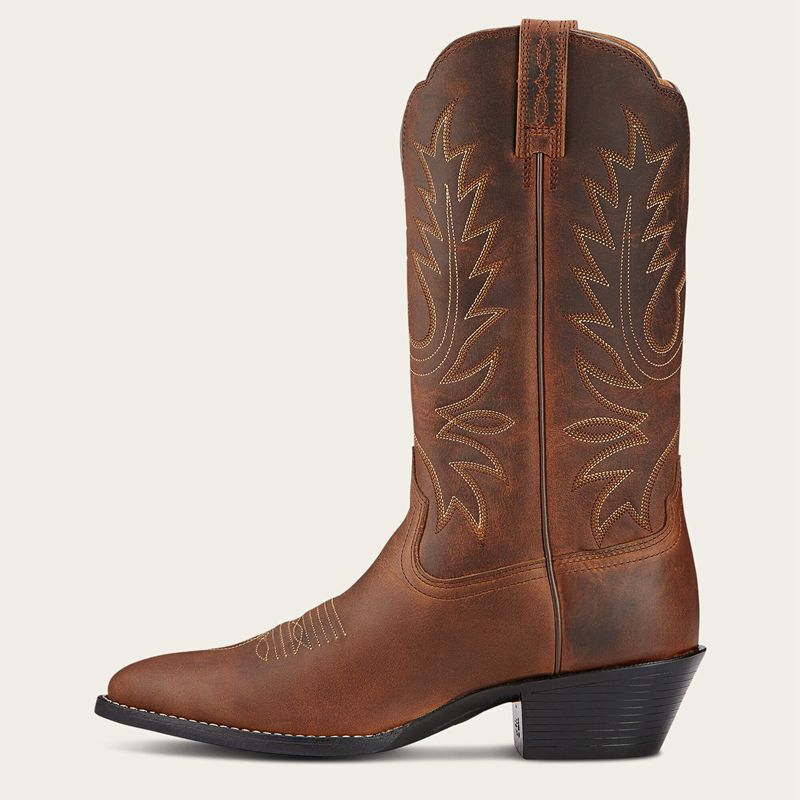 Ariat Heritage R Toe Western Boot Marron Femme | SWM-63678054