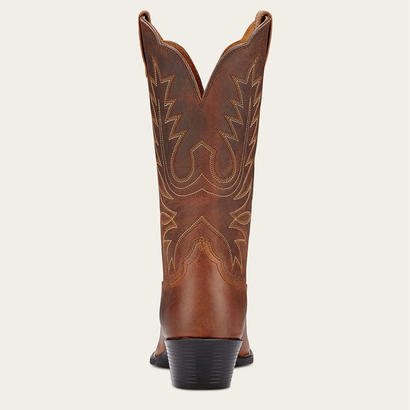 Ariat Heritage R Toe Western Boot Marron Femme | SWM-63678054