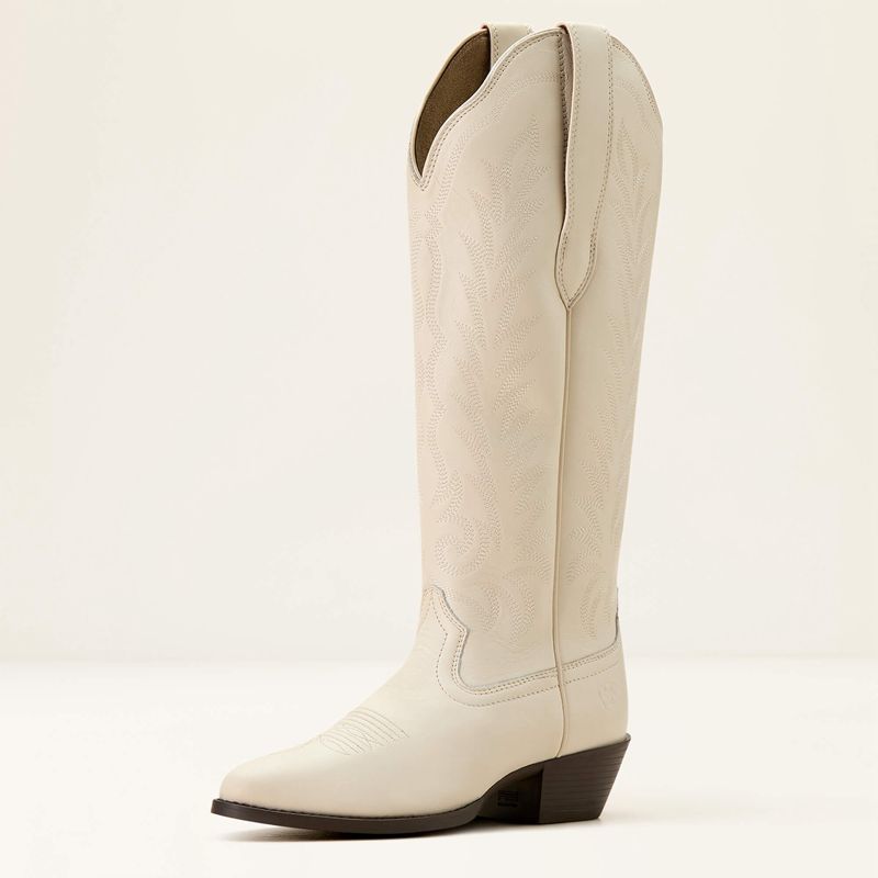 Ariat Heritage R Toe Tall Stretchfit Western Boot Blanche Femme | HQQ-01003246