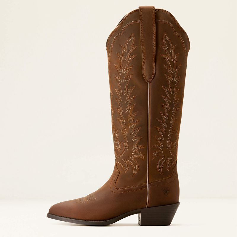 Ariat Heritage R Toe Tall Stretchfit Western Boot Marron Femme | WXK-11064391