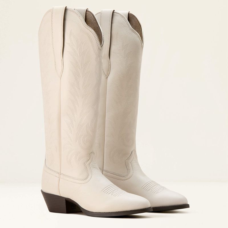 Ariat Heritage R Toe Tall Stretchfit Western Boot Blanche Femme | HQQ-01003246