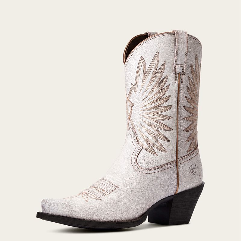 Ariat Goldie Western Boot Blanche Femme | OMB-32178414