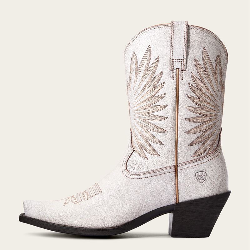 Ariat Goldie Western Boot Blanche Femme | OMB-32178414