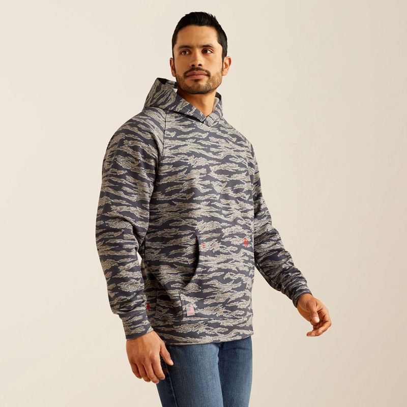 Ariat Fr Smoke Hoodie Grise Camouflage Homme | PCJ-10435601