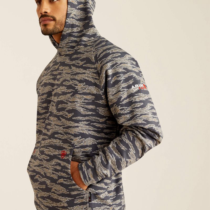 Ariat Fr Smoke Hoodie Grise Camouflage Homme | PCJ-10435601