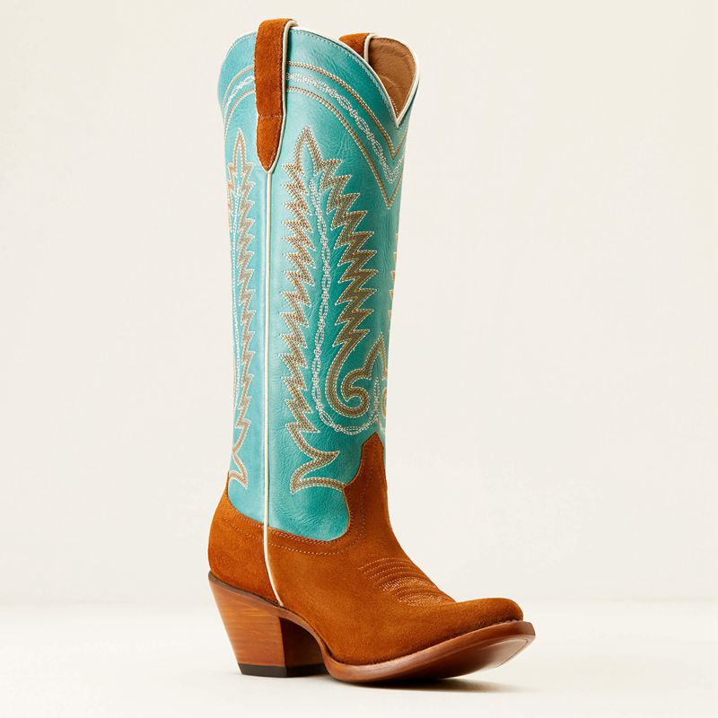 Ariat Ambrose Western Boot Turquoise Femme | KCT-33975069