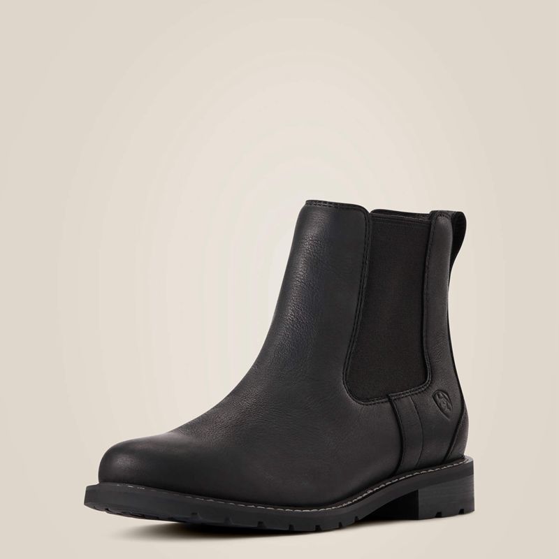 Ariat Wexford Waterproof Chelsea Boot Noir Femme | ZME-84453502