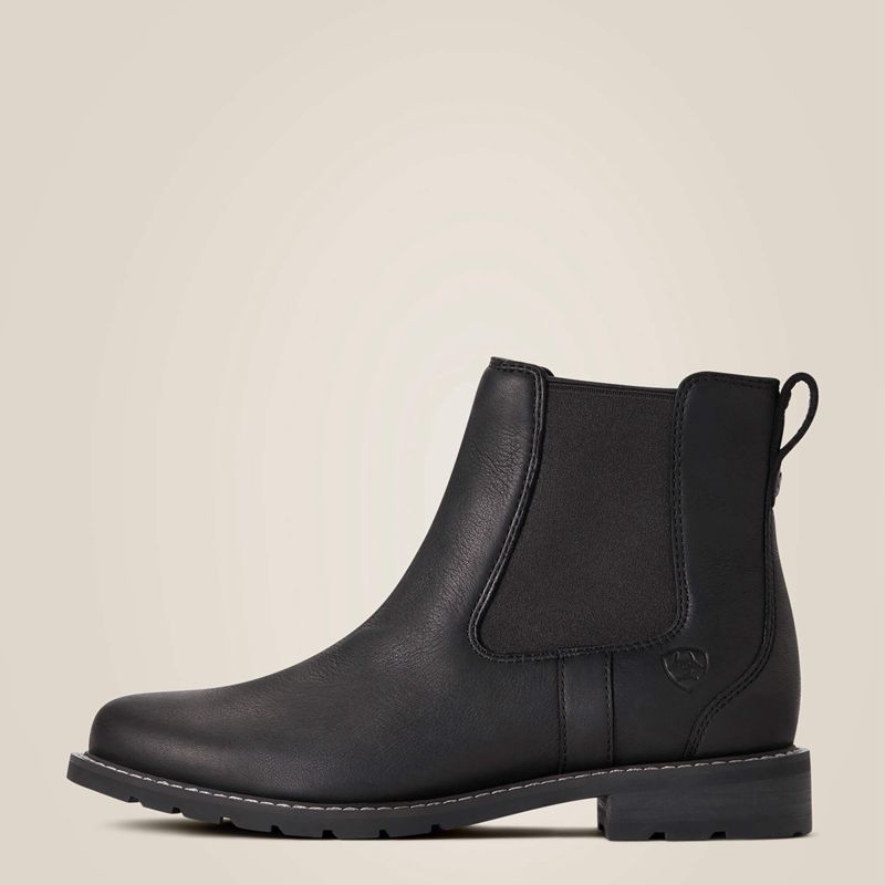 Ariat Wexford Waterproof Chelsea Boot Noir Femme | ZME-84453502