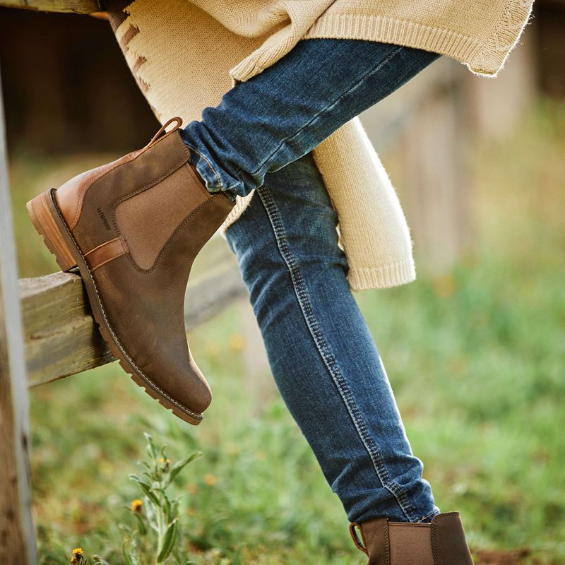 Ariat Wexford Waterproof Chelsea Boot Java Femme | GHT-09963153