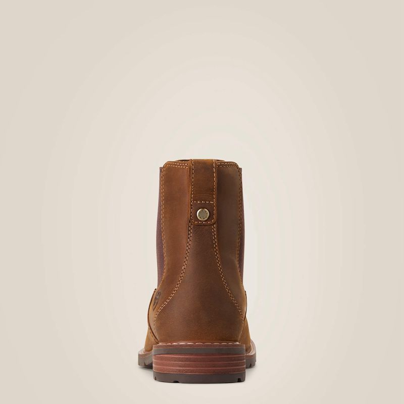 Ariat Wexford Waterproof Chelsea Boot Marron Femme | RKK-21874623