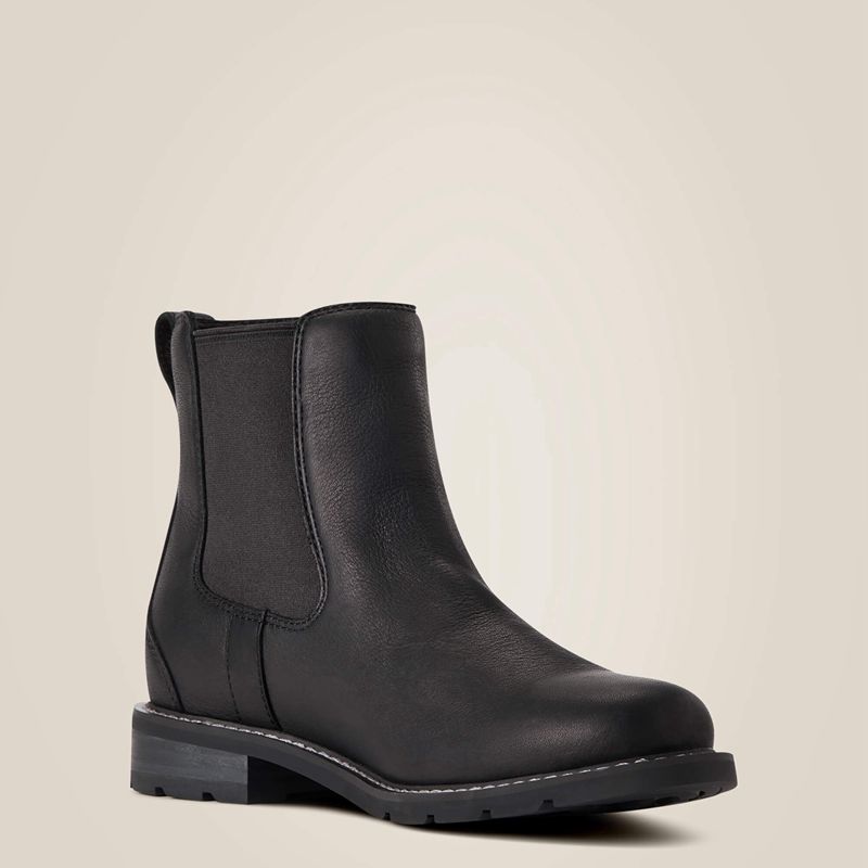 Ariat Wexford Waterproof Chelsea Boot Noir Femme | ZME-84453502