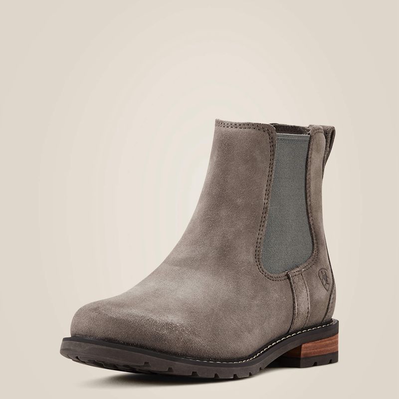 Ariat Wexford Waterproof Chelsea Boot Taupe Femme | VEY-77159479