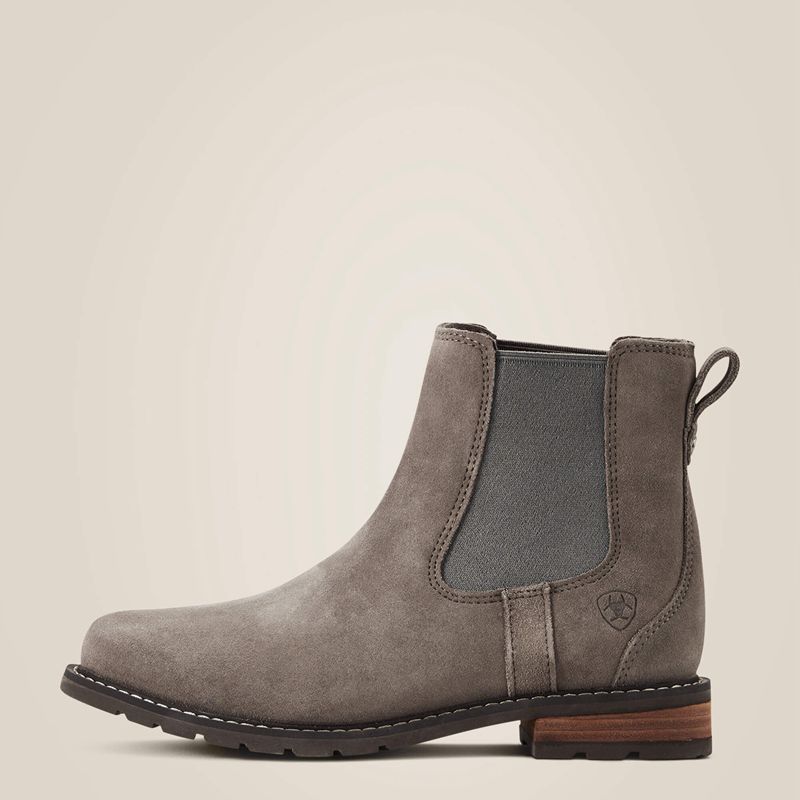 Ariat Wexford Waterproof Chelsea Boot Taupe Femme | VEY-77159479