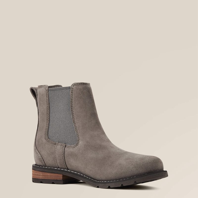 Ariat Wexford Waterproof Chelsea Boot Taupe Femme | VEY-77159479