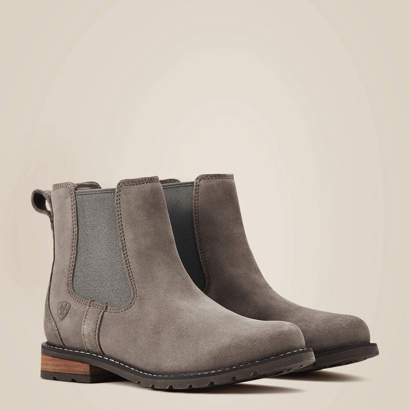 Ariat Wexford Waterproof Chelsea Boot Taupe Femme | VEY-77159479