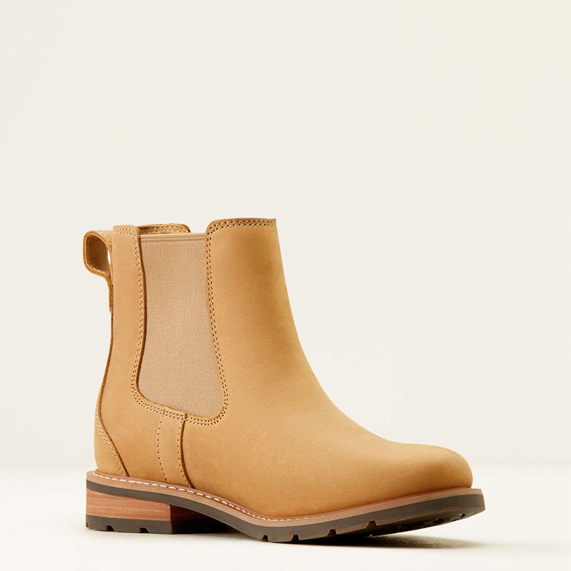 Ariat Wexford Chelsea Boot Natural Tan Femme | CWO-31703898