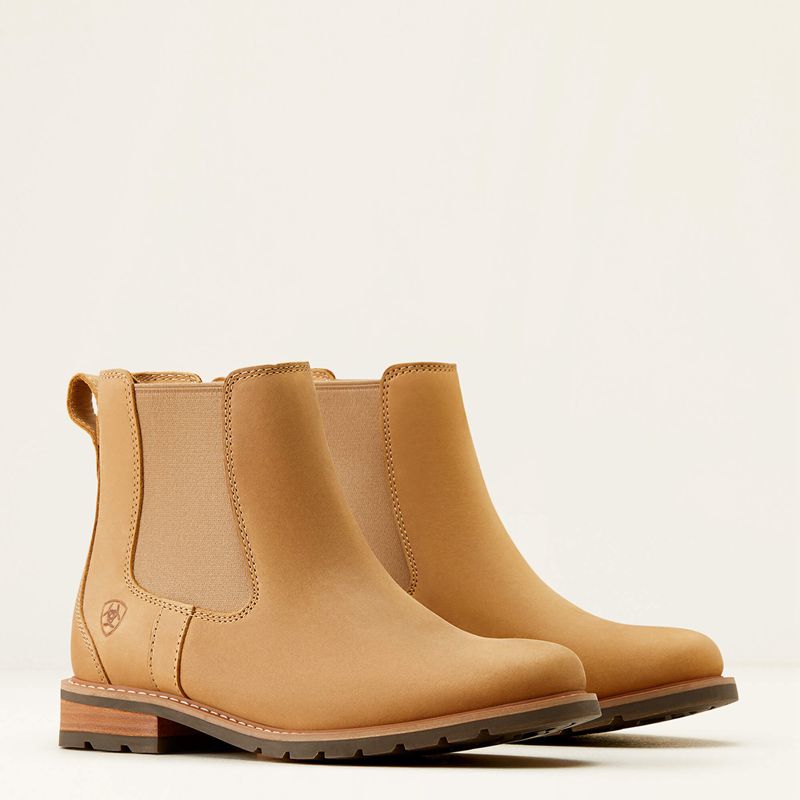 Ariat Wexford Chelsea Boot Natural Tan Femme | CWO-31703898