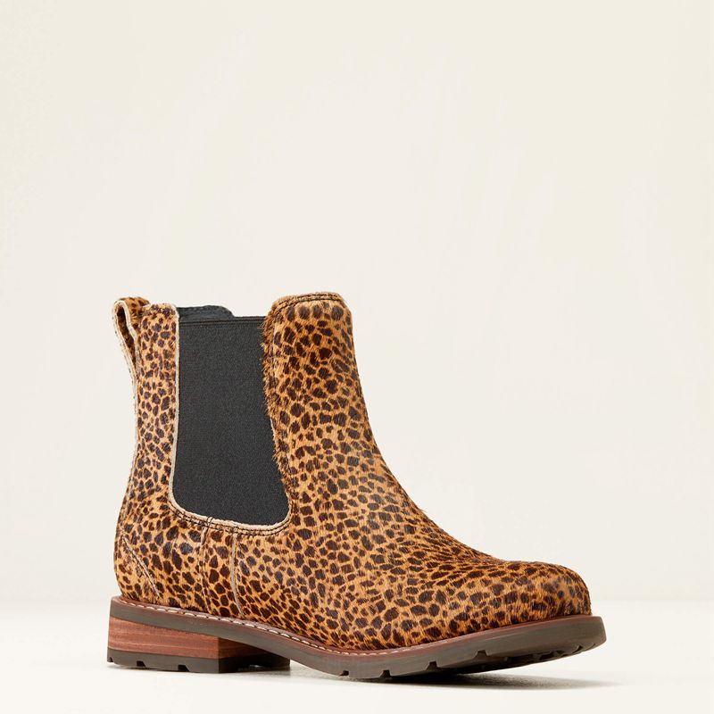 Ariat Wexford Chelsea Boot Cheetah Hair On Femme | CBF-08670253