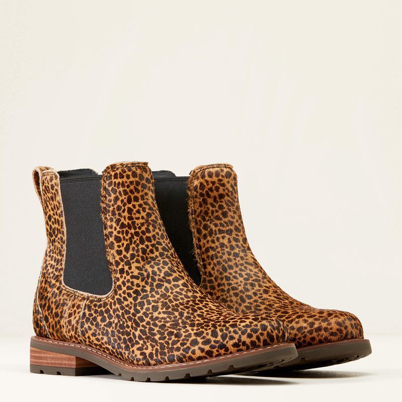 Ariat Wexford Chelsea Boot Cheetah Hair On Femme | CBF-08670253