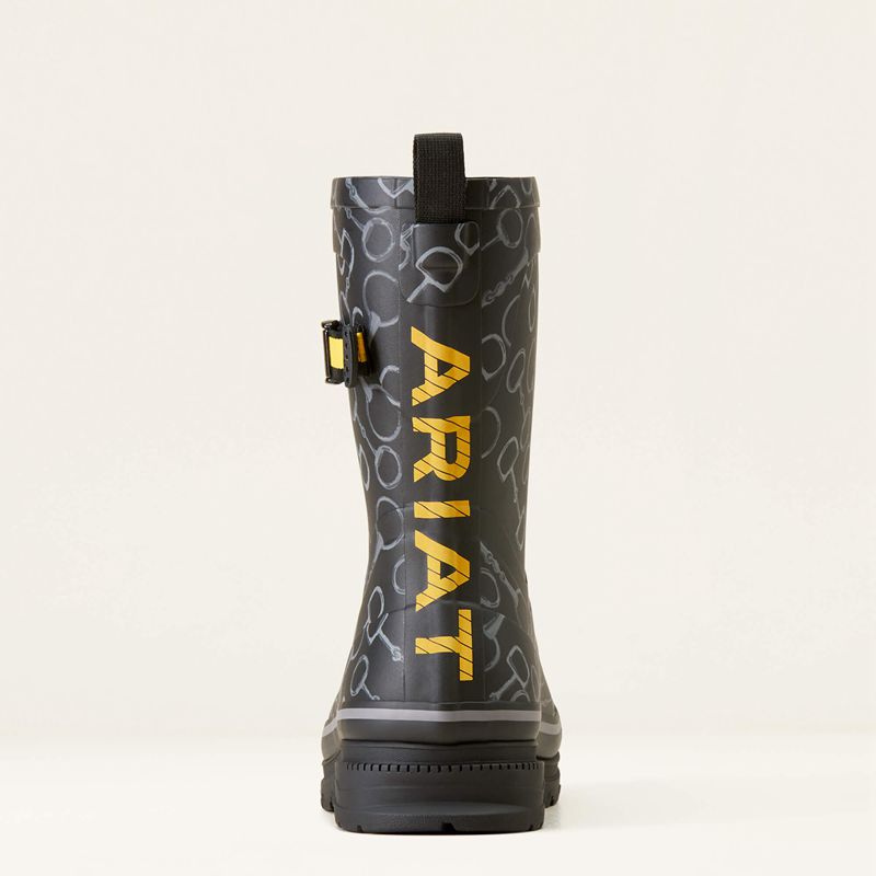 Ariat Kelmarsh Mid Rubber Boot Noir Femme | NXU-17017059