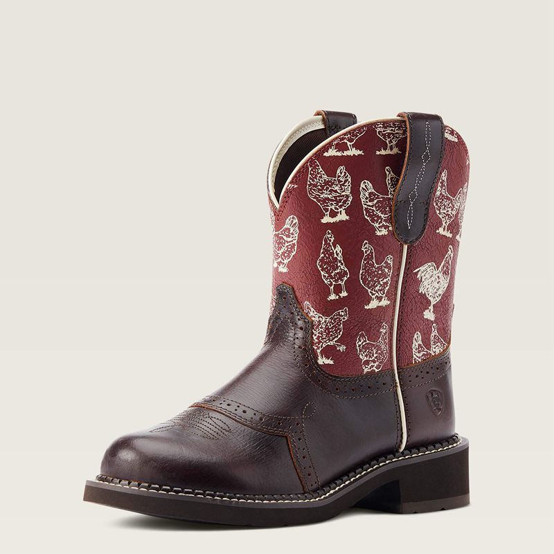 Ariat Fatbaby Heritage Farrah Western Boot Chocolat Femme | YKG-66357177