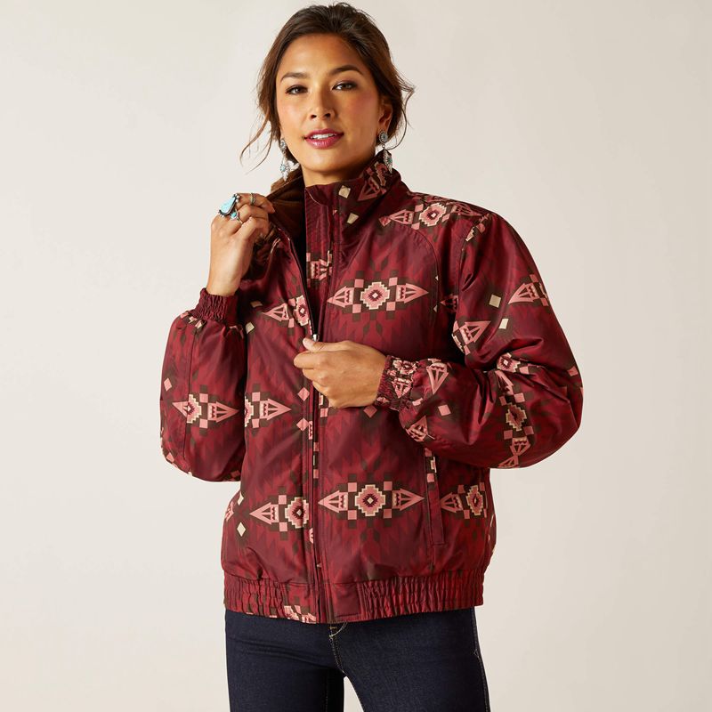 Ariat Chimayo Western Stable Jacket Alamo Print Femme | QXZ-93245857