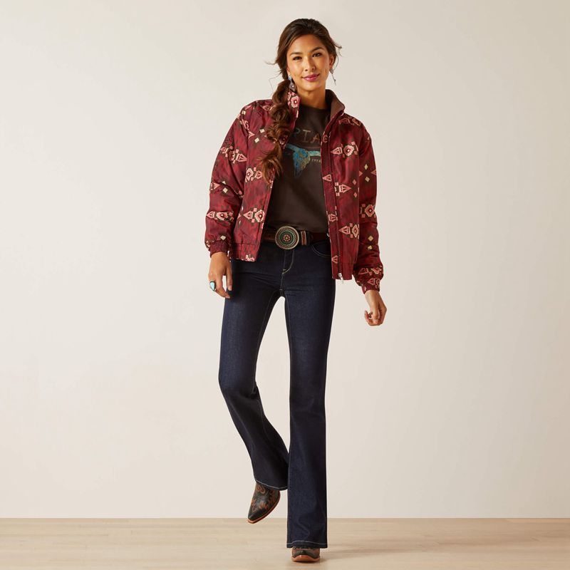 Ariat Chimayo Western Stable Jacket Alamo Print Femme | QXZ-93245857