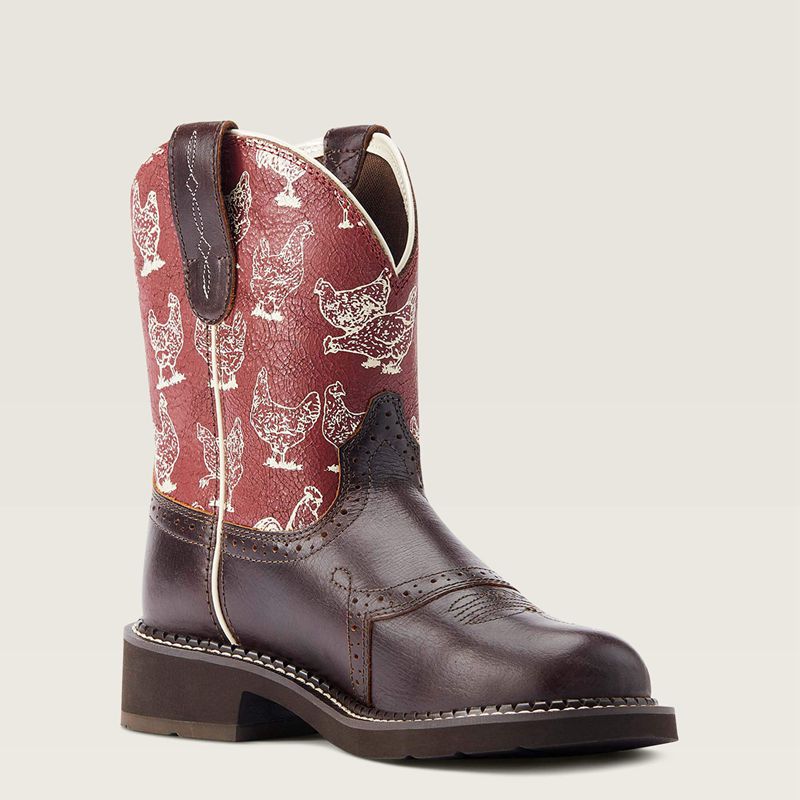 Ariat Fatbaby Heritage Farrah Western Boot Chocolat Femme | YKG-66357177