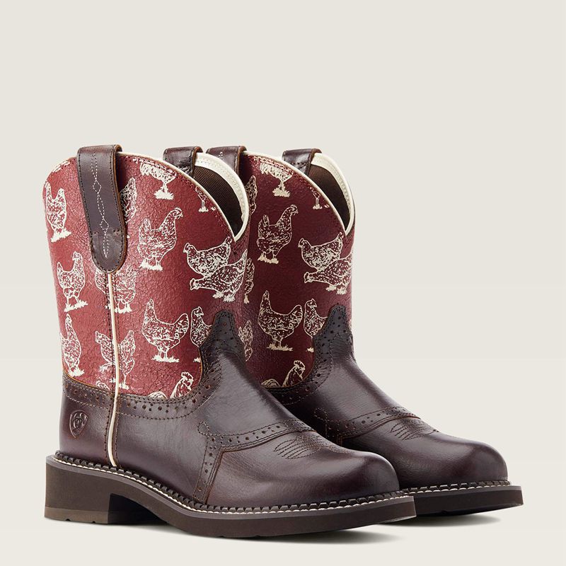 Ariat Fatbaby Heritage Farrah Western Boot Chocolat Femme | YKG-66357177