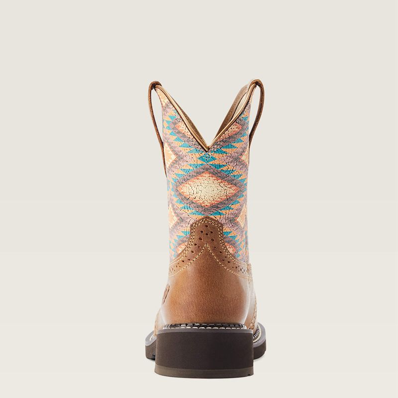 Ariat Fatbaby Heritage Farrah Western Boot Coastal Tan/ Blanket Print Femme | UOV-53117630