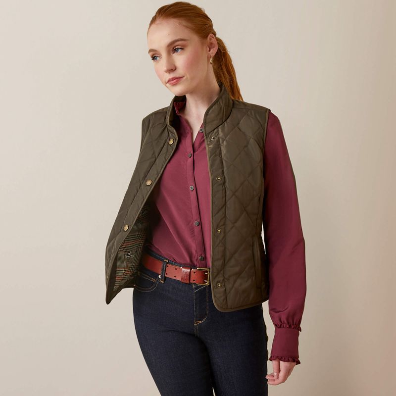 Ariat Woodside Vest Earth Femme | HKX-54900943