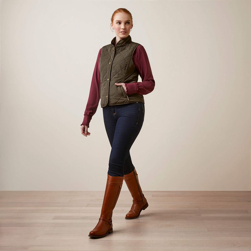 Ariat Woodside Vest Earth Femme | HKX-54900943