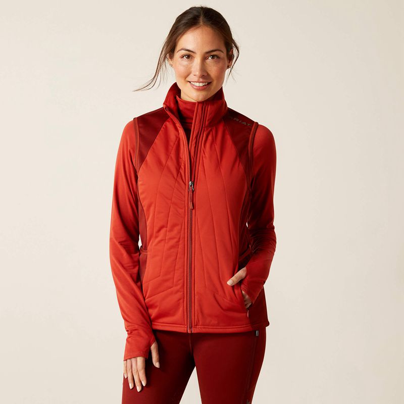 Ariat Venture Full Zip Vest Rouge Femme | SLE-11128695