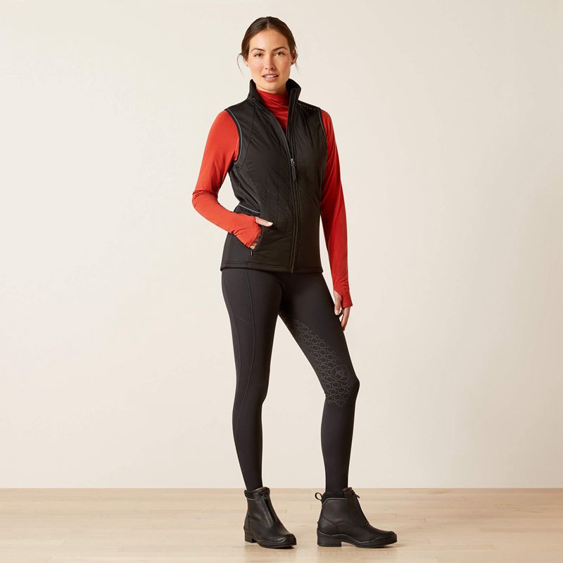 Ariat Venture Full Zip Vest Noir Femme | PII-32732181