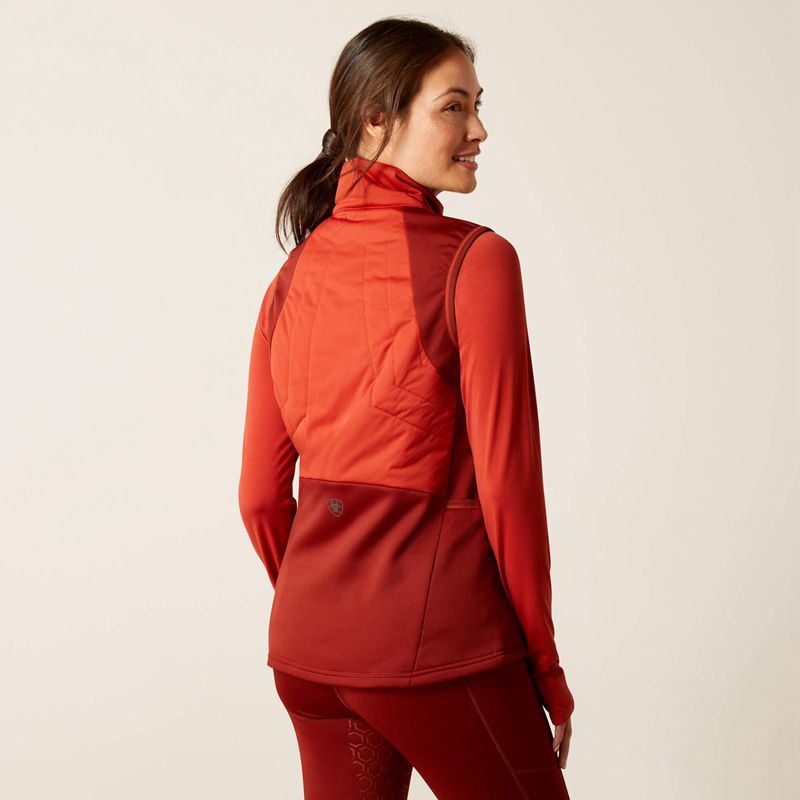 Ariat Venture Full Zip Vest Rouge Femme | SLE-11128695