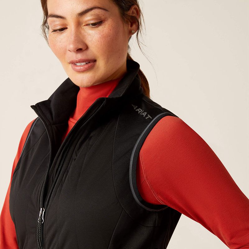 Ariat Venture Full Zip Vest Noir Femme | PII-32732181