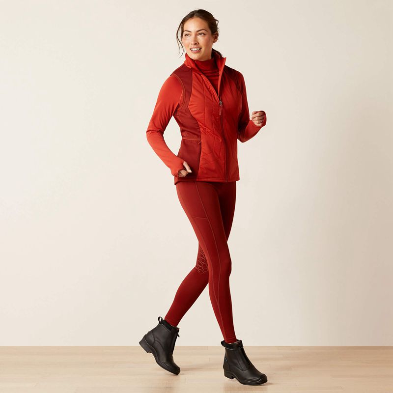 Ariat Venture Full Zip Vest Rouge Femme | SLE-11128695