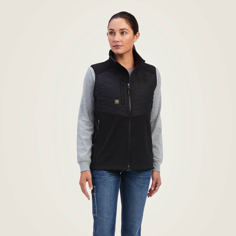 Ariat Rebar Cloud 9 Insulated Vest Noir Femme | NLY-79359769