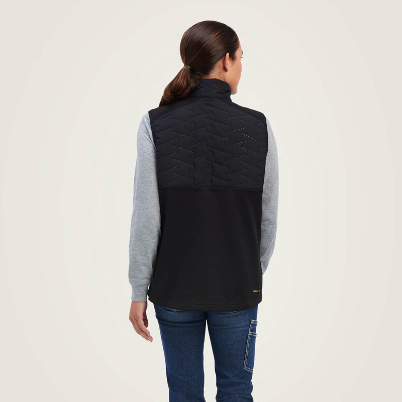 Ariat Rebar Cloud 9 Insulated Vest Noir Femme | NLY-79359769