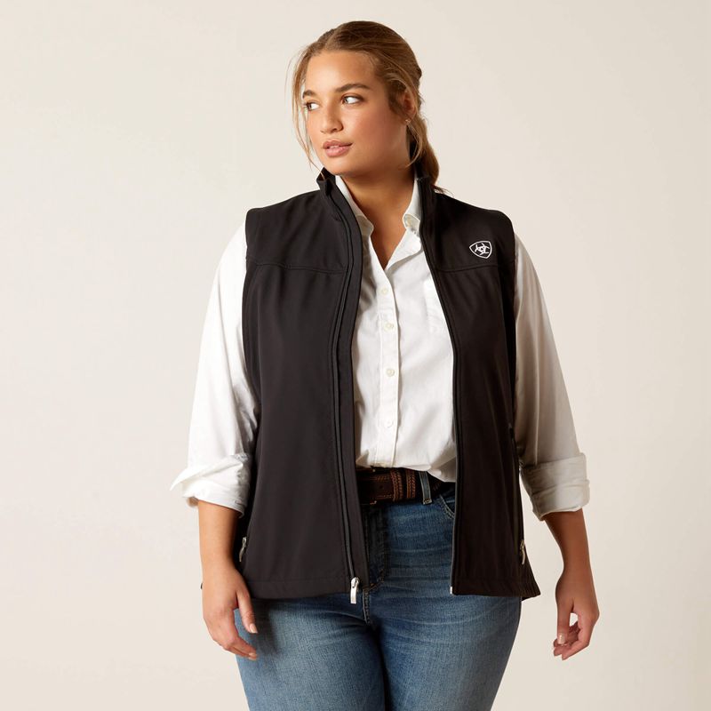 Ariat New Team Softshell Vest Noir Femme | XFP-16976342