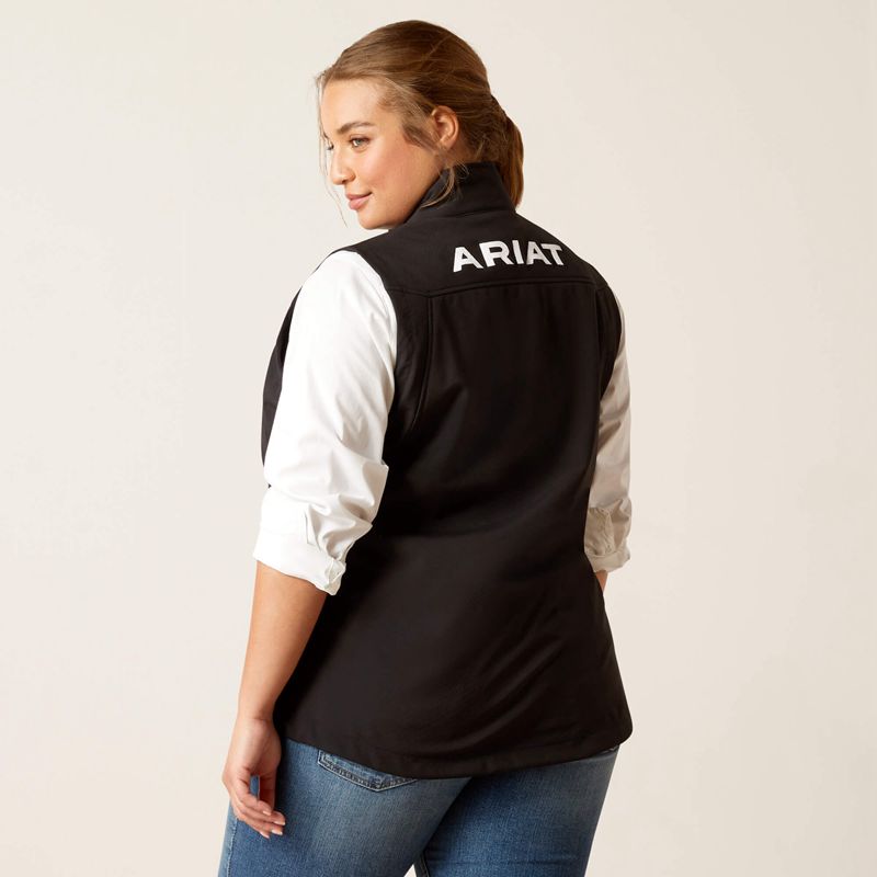 Ariat New Team Softshell Vest Noir Femme | XFP-16976342