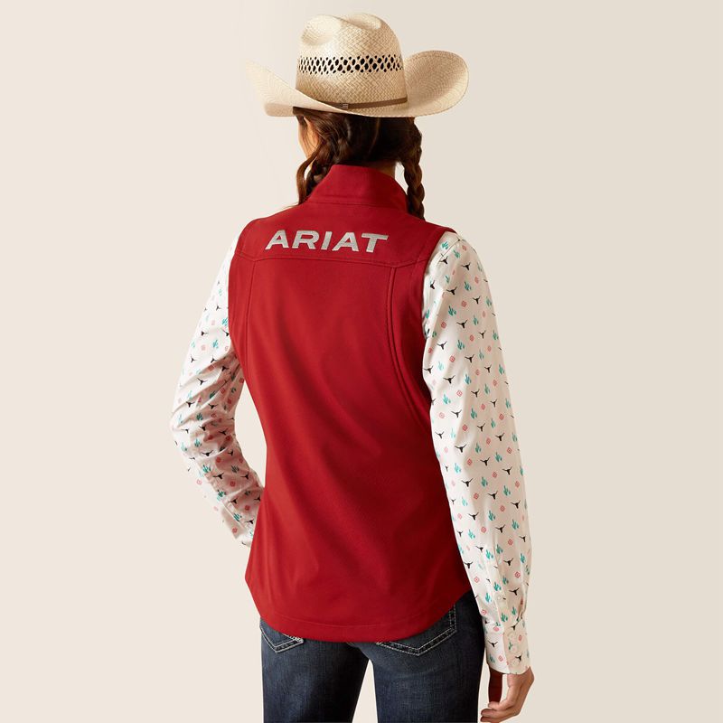 Ariat New Team Softshell Vest Sun-Dried Tomato Femme | OUZ-70055341