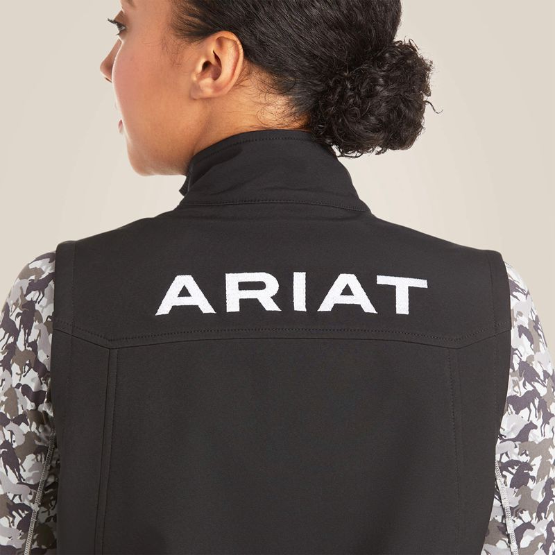 Ariat New Team Softshell Vest Noir Femme | XFP-16976342