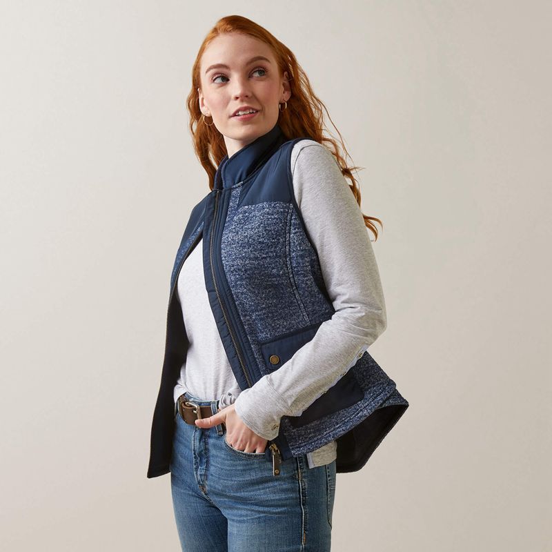 Ariat Millbrae Vest Bleu Marine Femme | RAU-70152444