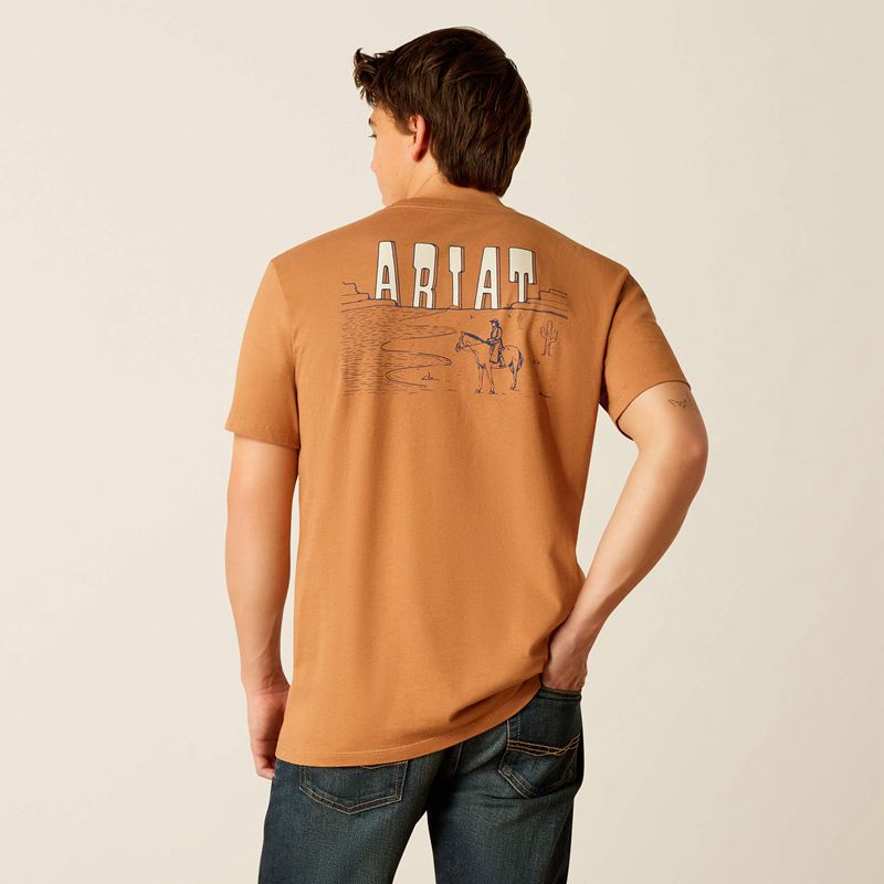 Ariat Horizon Oasis T-Shirt Chipmunk Homme | RZE-20092394