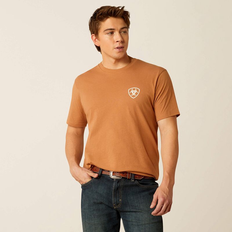 Ariat Horizon Oasis T-Shirt Chipmunk Homme | RZE-20092394