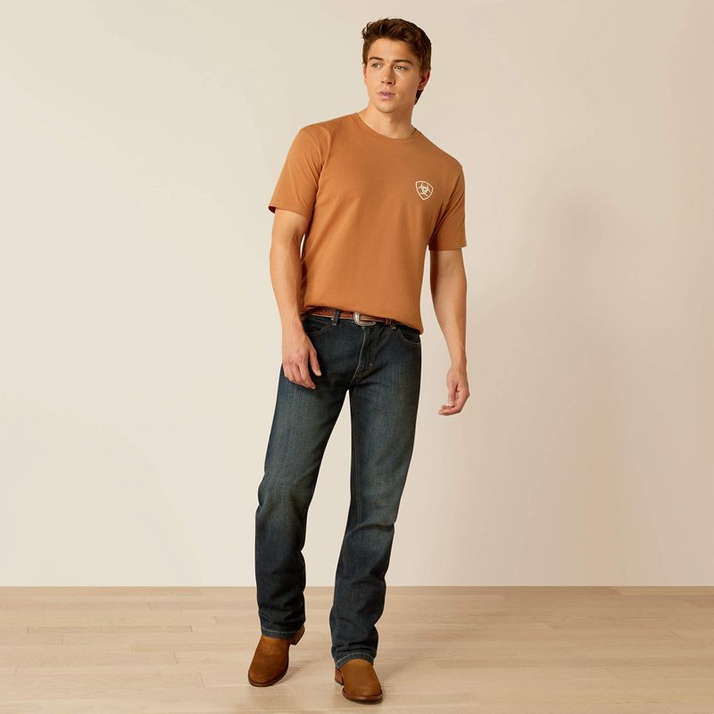 Ariat Horizon Oasis T-Shirt Chipmunk Homme | RZE-20092394