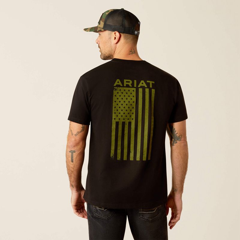 Ariat Freedom T-Shirt Noir Homme | COV-43296248