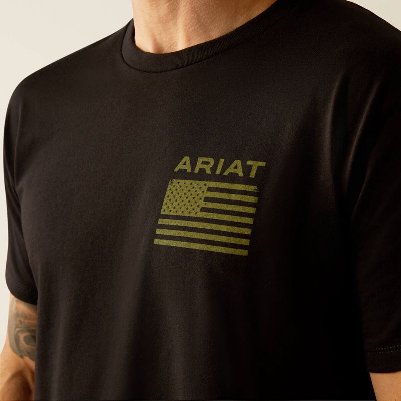 Ariat Freedom T-Shirt Noir Homme | COV-43296248